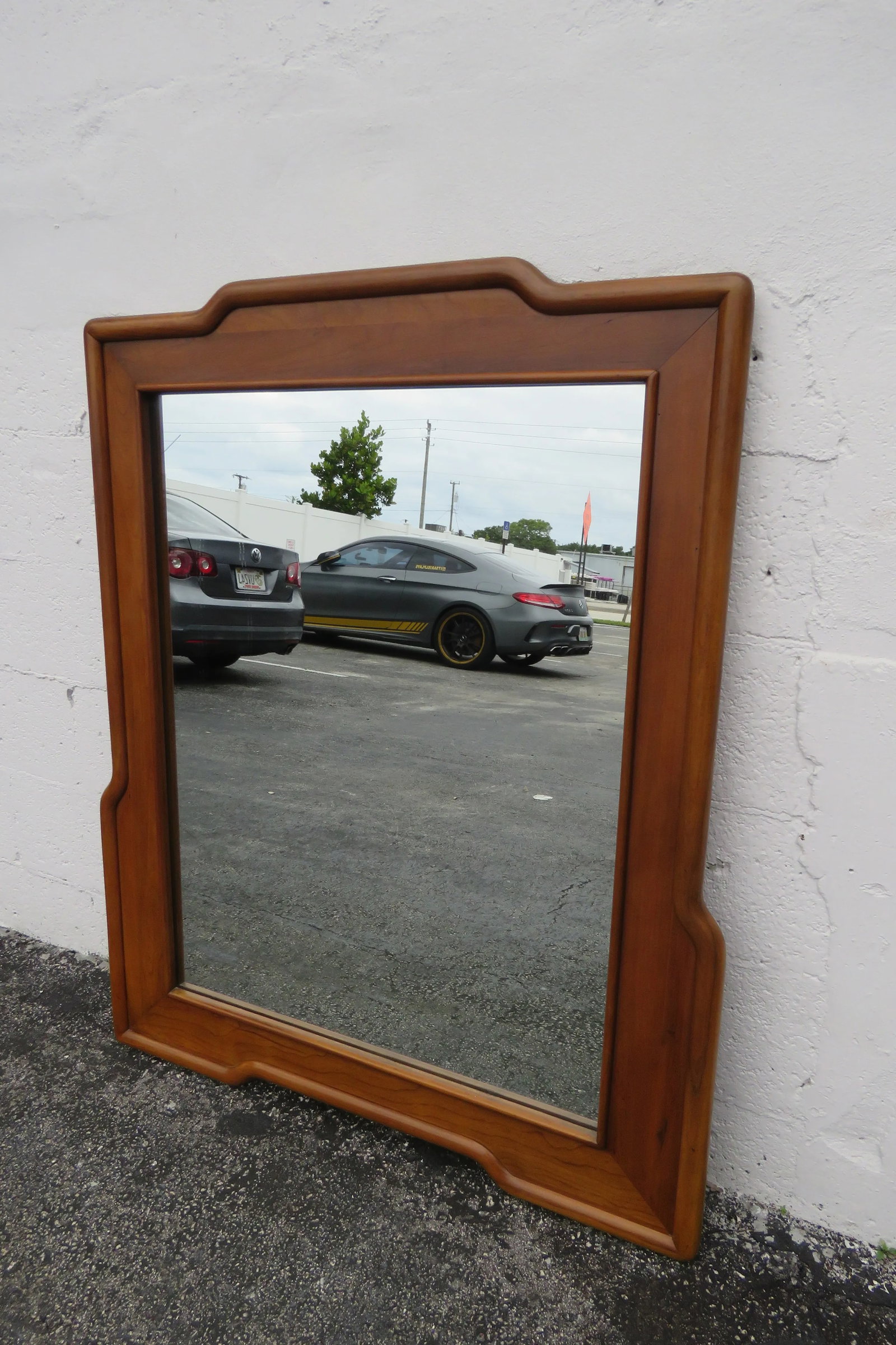 John Widdicomb Mid Century Modern Vanity Dresser Bathroom Wall Mirror - 2