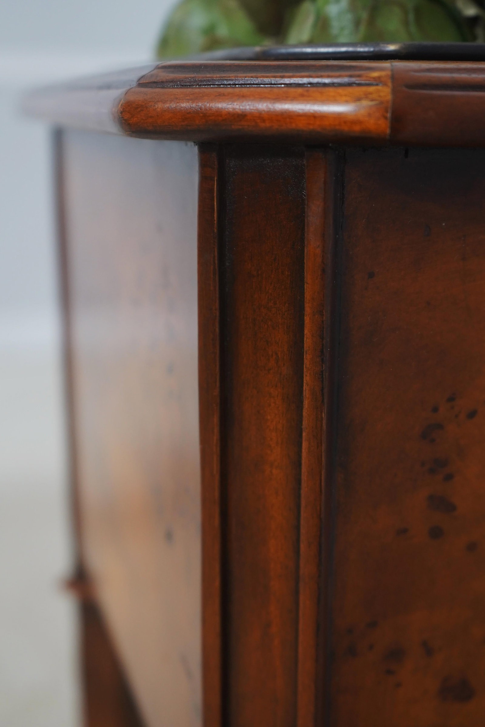 Theodore Alexander Burl Mahogany 2 Tier Plant Stand - 10