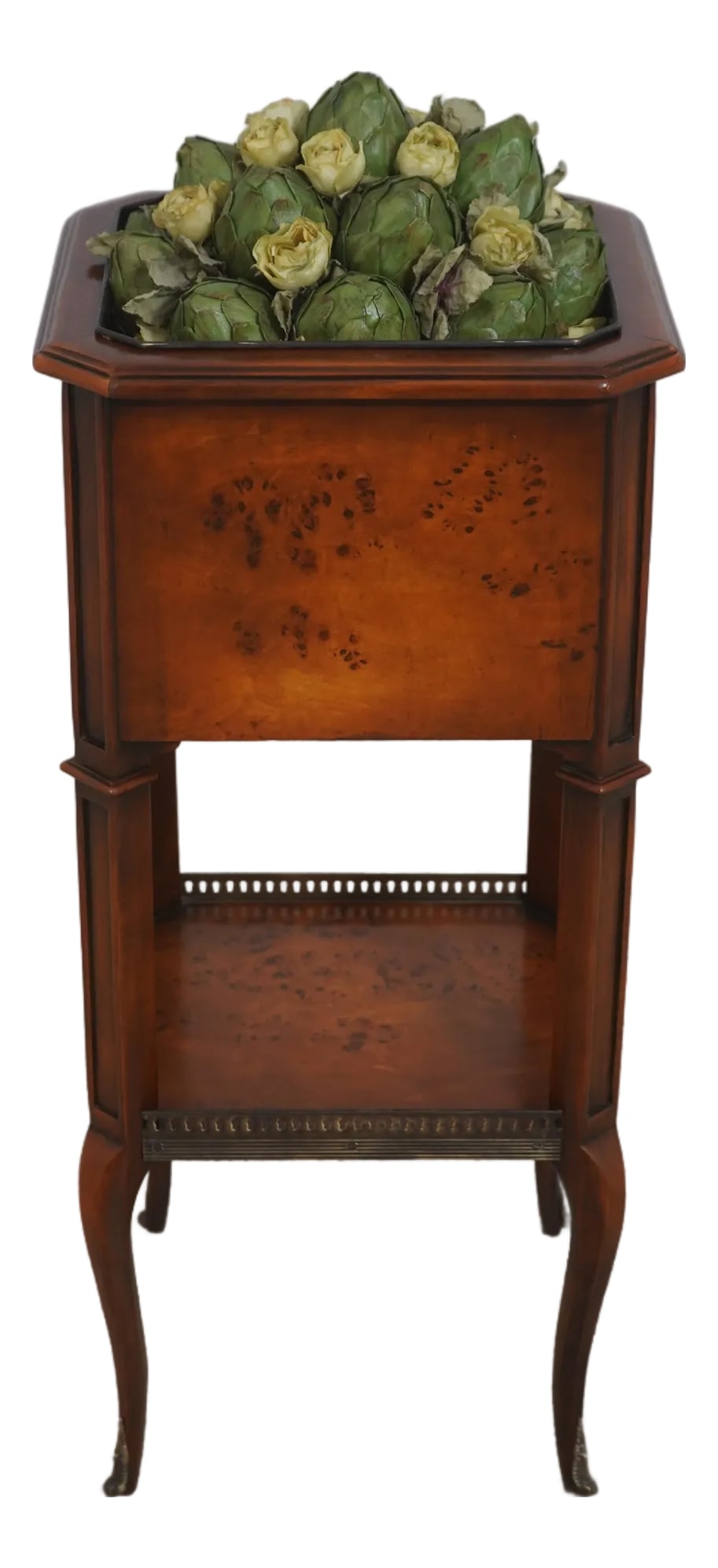 Theodore Alexander Burl Mahogany 2 Tier Plant Stand (1 of 15)