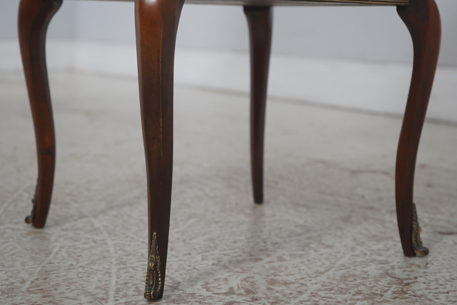 Theodore Alexander Burl Mahogany 2 Tier Plant Stand - 6