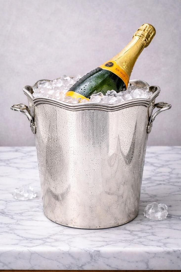 Antique French Silverplate Champagne Bucket - 6