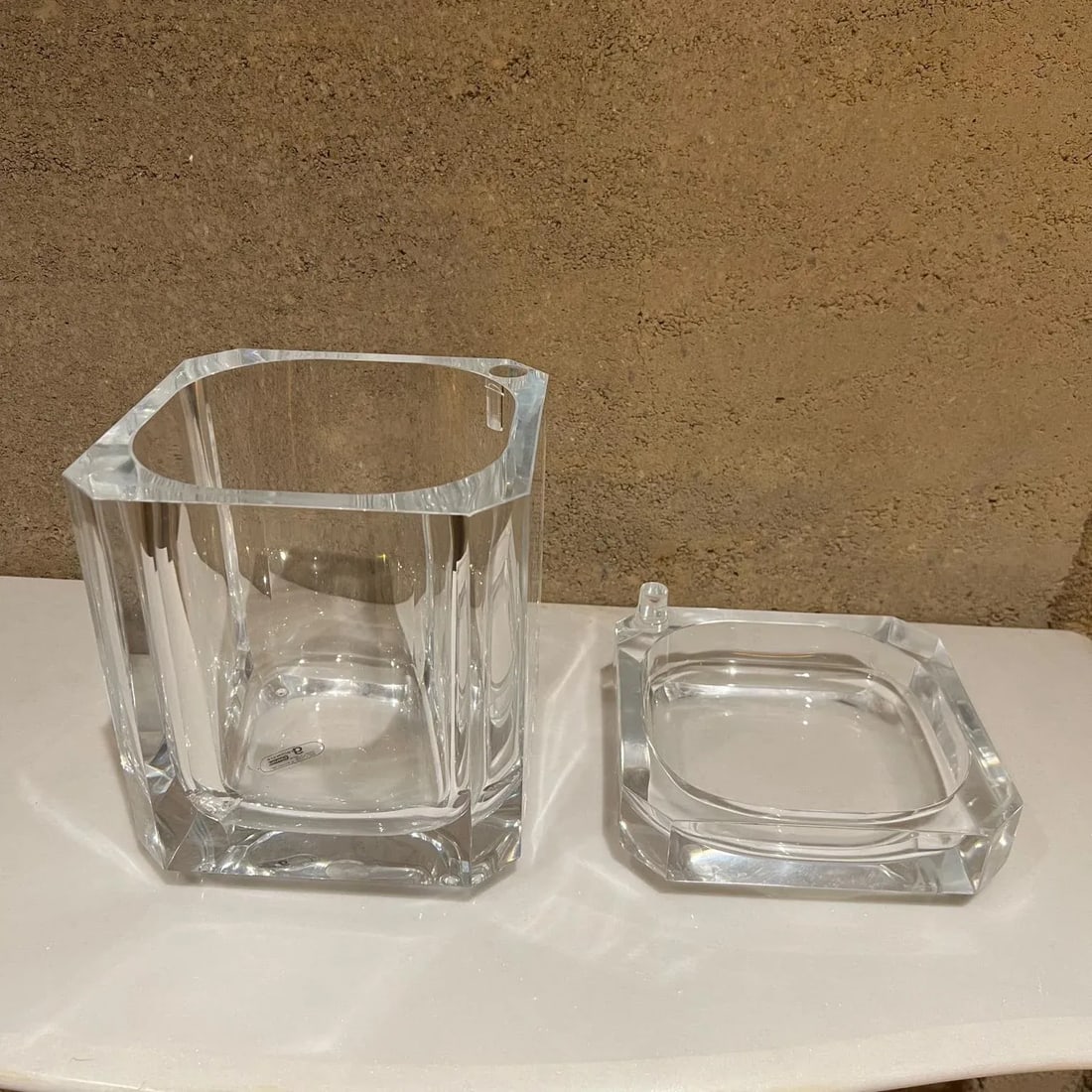1980s Modernist Carlisle Lucite Ice Bucket Style of Alessandro Albrizzi Italy - 10