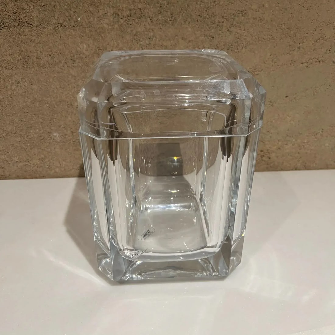 1980s Modernist Carlisle Lucite Ice Bucket Style of Alessandro Albrizzi Italy - 2