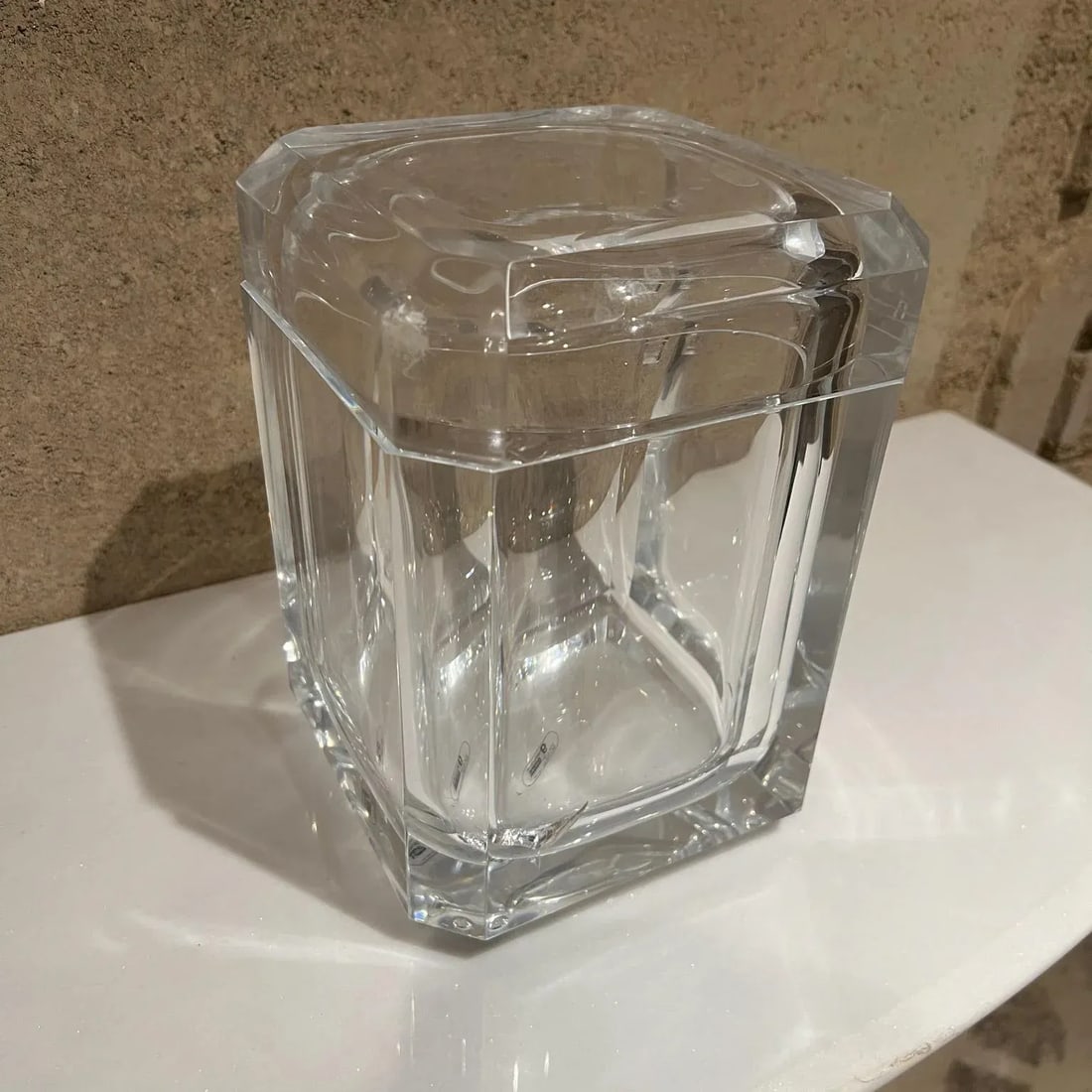 1980s Modernist Carlisle Lucite Ice Bucket Style of Alessandro Albrizzi Italy - 4