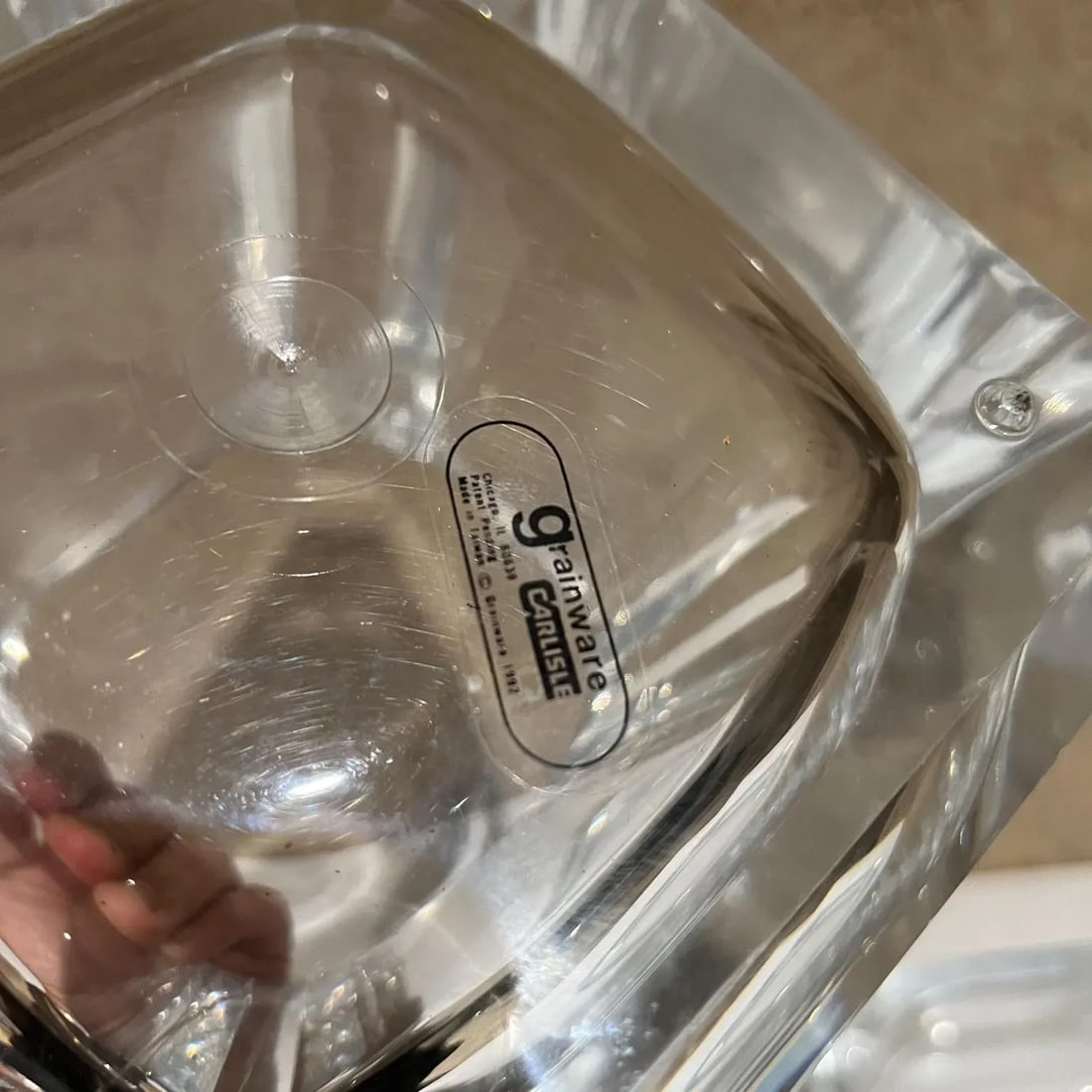 1980s Modernist Carlisle Lucite Ice Bucket Style of Alessandro Albrizzi Italy - 9