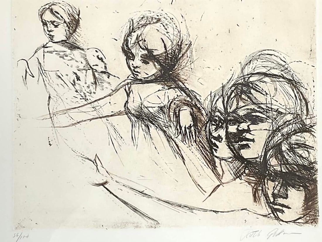 Ruth Gikow, (1913-1982), Limited Edition Etching, Signed - 7