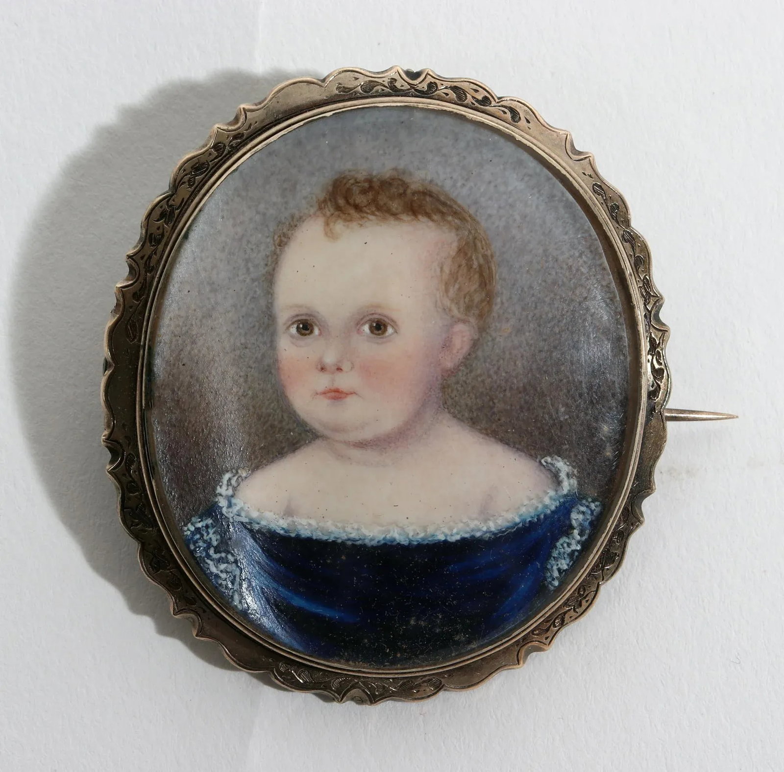 American Portrait Miniature of a Young Girl - 3