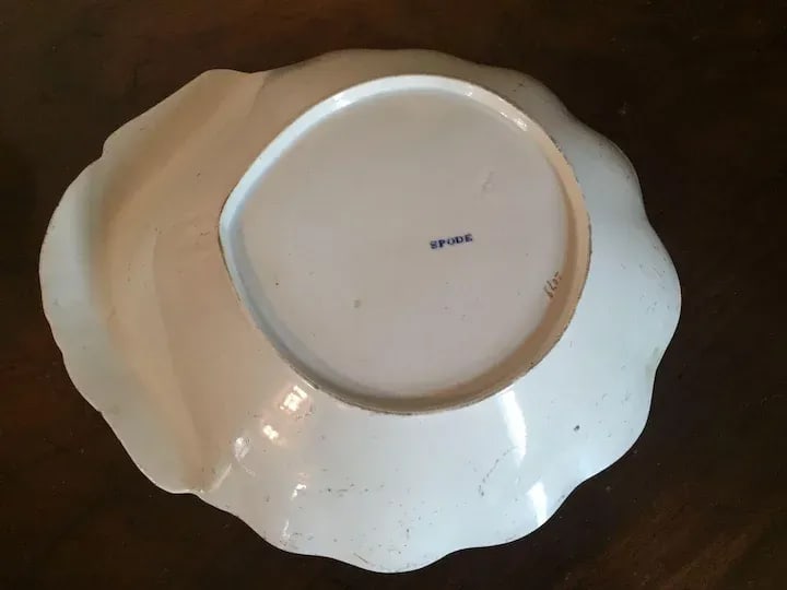 Early 19th Century Spode Chinese Peacock & Peony Dessert Dishes & Plates - Set of 6 - 8