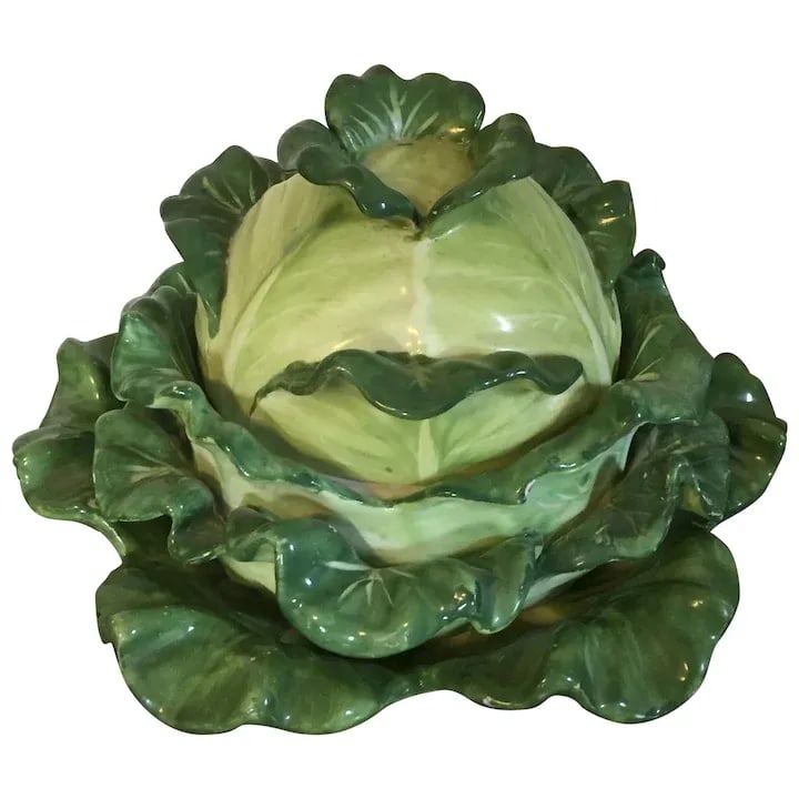 Antique 19th Century English Coalport Porcelain Cabbage Form Tureen Box, Cover and Under Plate - 13