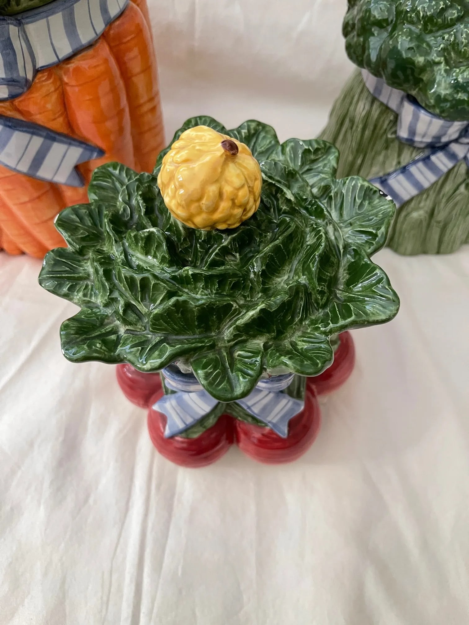 Fitz & Floyd Vegetable Garden Bouquet Canister Set - 6