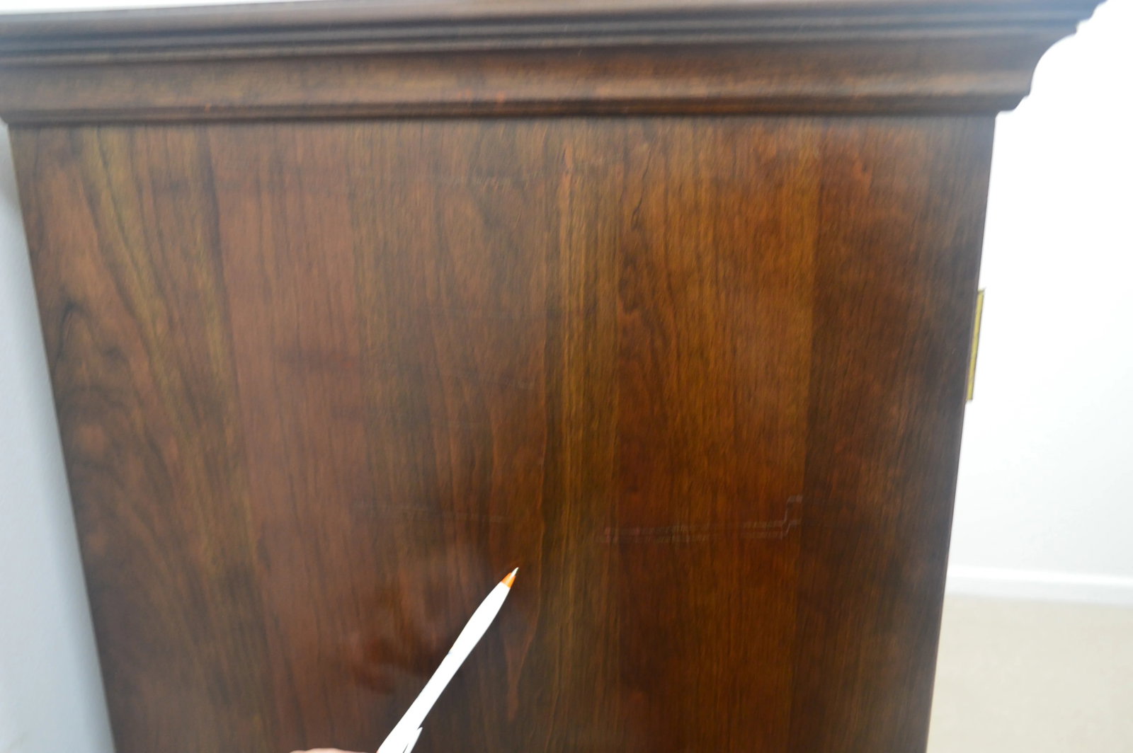 Stickley Solid Cherry Chippendale Chest Wardrobe - 7