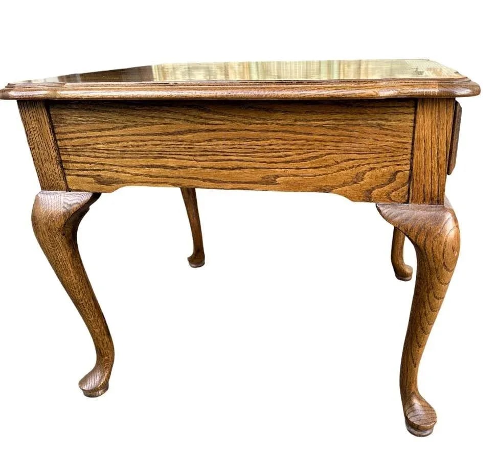 Thomasville French Country Oak Nightstands or Side Tables - Vintage Circa 1970s - 5