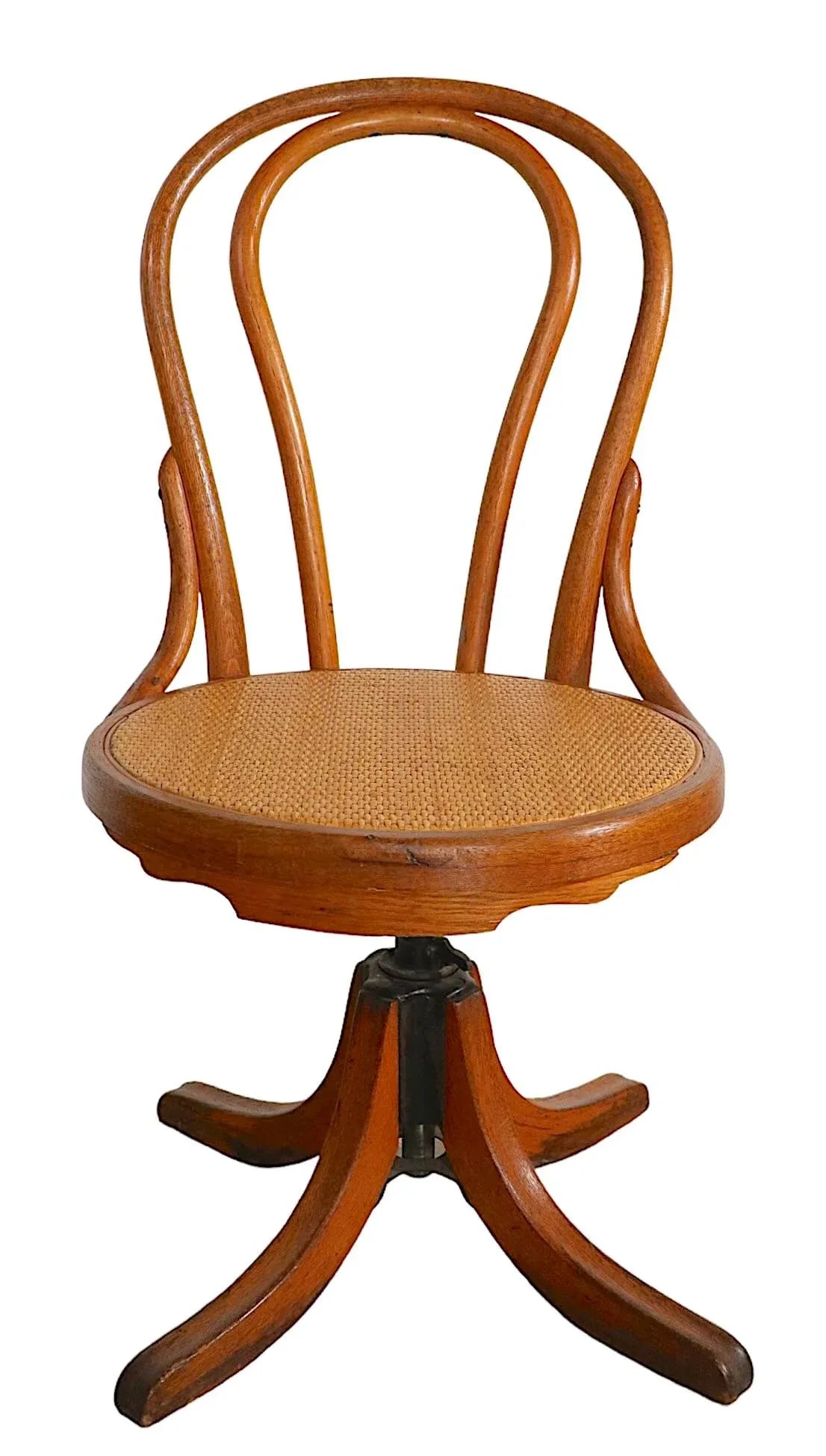 Early 20th Century Bentwood Swivel Desk Chair by Heywood Wakefield After Thonet - 6