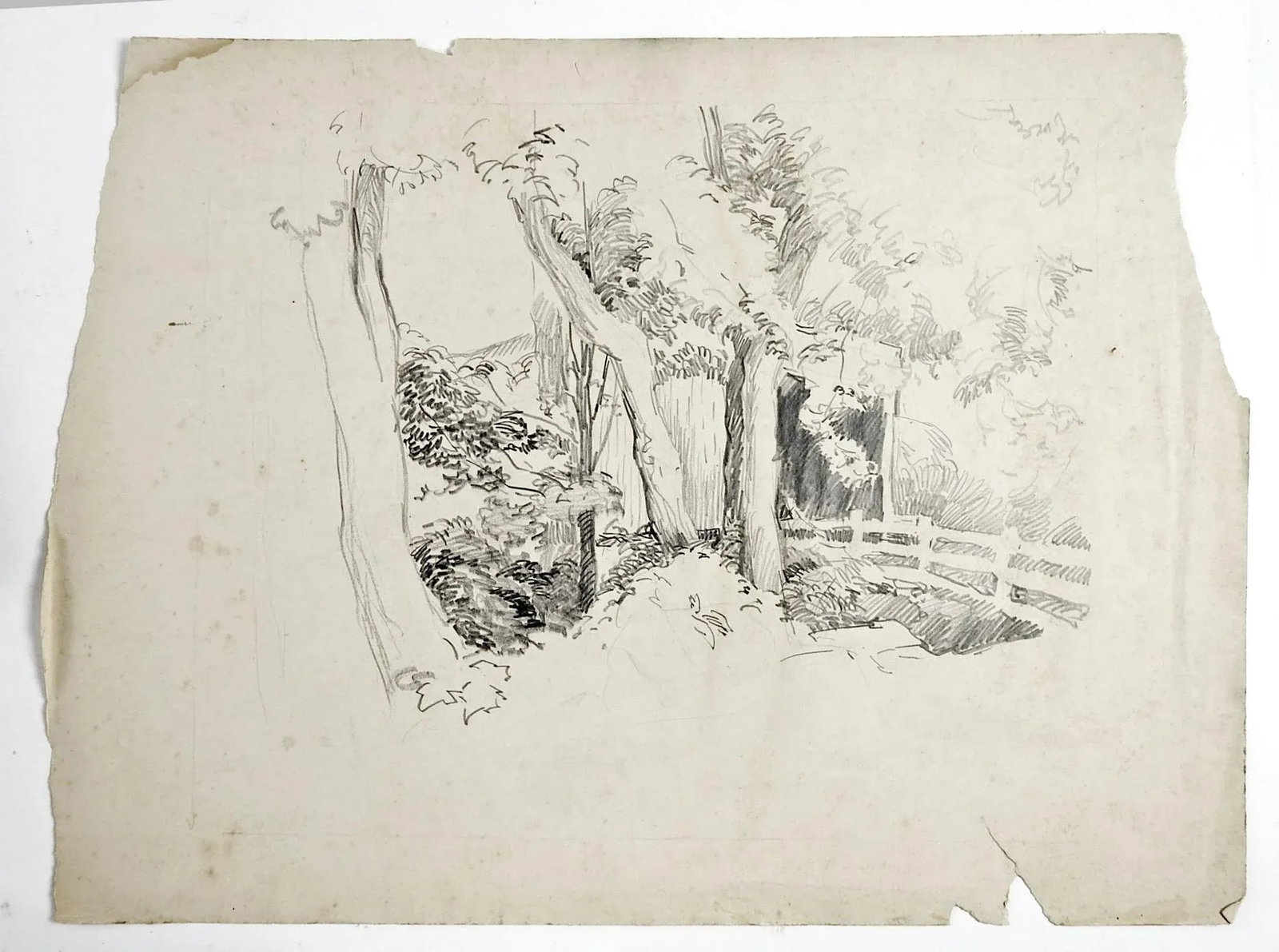 Covered Bridge Pencil Study - 2