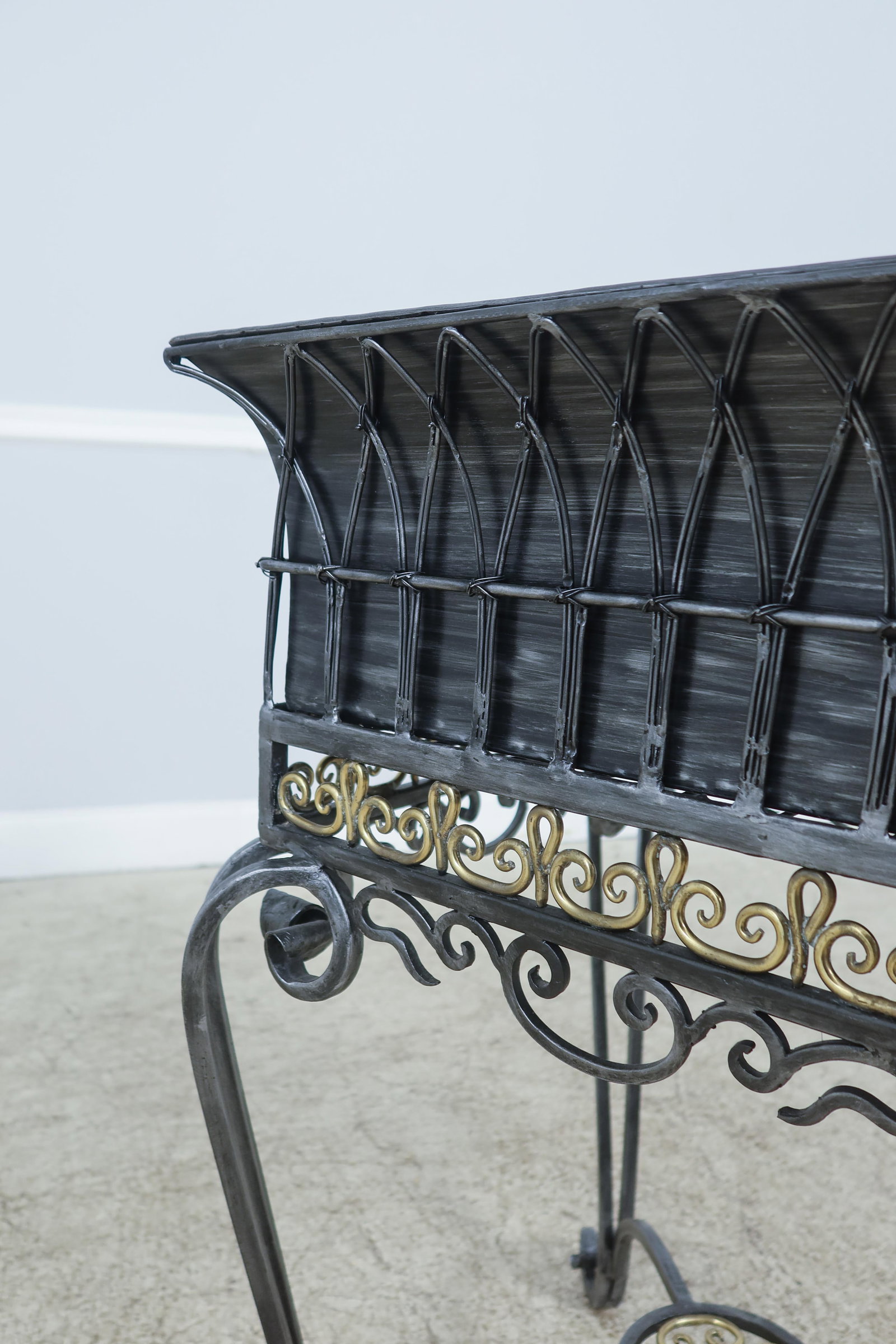 Maitland Smith Iron & Brass Planter - 4