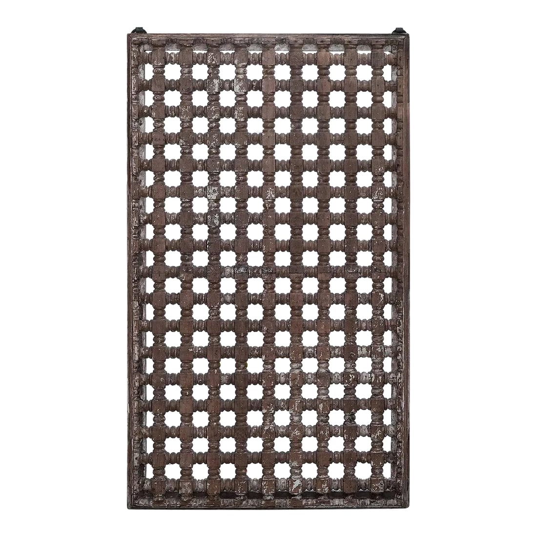 Vintage Hand Carved Lattice 31" X 56" Wood Wall Hanging: Dimensions: 31.5" W x 2" D x 56" H This piece is an old architectural element and is handcrafted by artisans using basic hand tools. Due to the nature of this creative process, you can expect to find