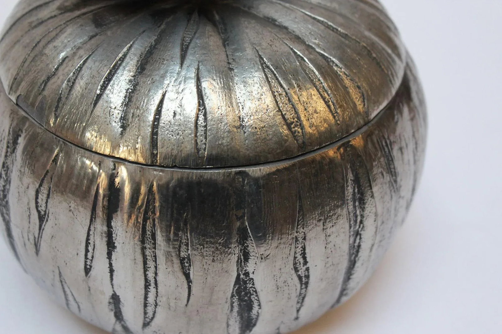 Mauro Manetti Italian Silver-Plated "Pumpkin" Ice Bucket - 10