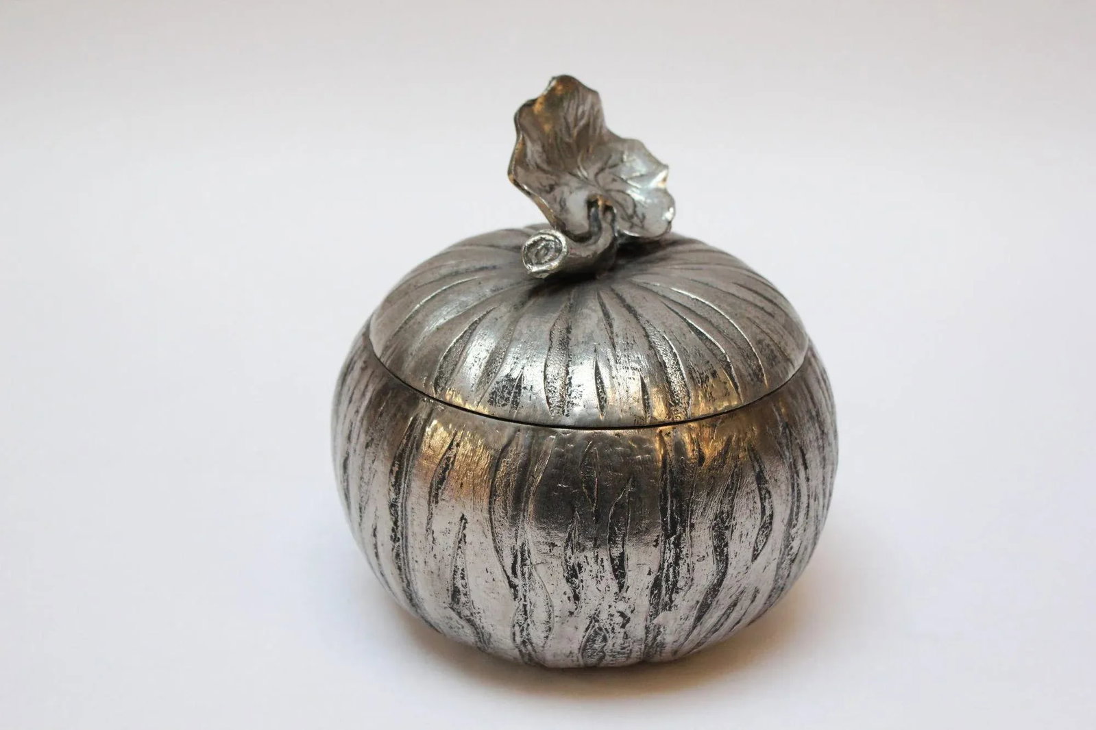 Mauro Manetti Italian Silver-Plated "Pumpkin" Ice Bucket - 2