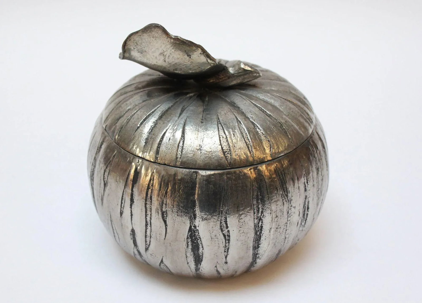 Mauro Manetti Italian Silver-Plated "Pumpkin" Ice Bucket - 3