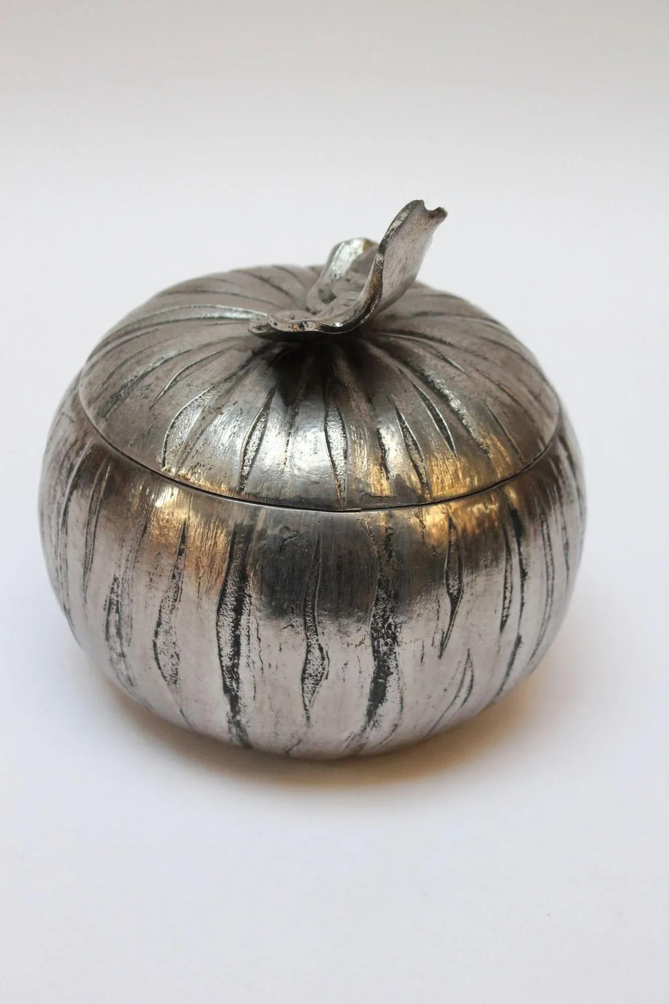 Mauro Manetti Italian Silver-Plated "Pumpkin" Ice Bucket - 4