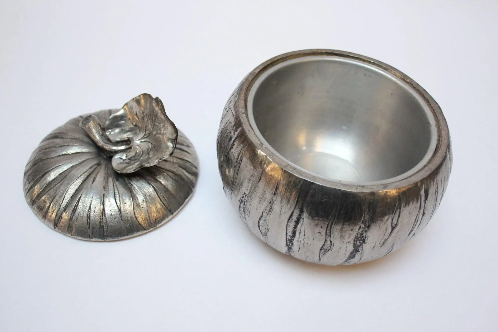 Mauro Manetti Italian Silver-Plated "Pumpkin" Ice Bucket - 5