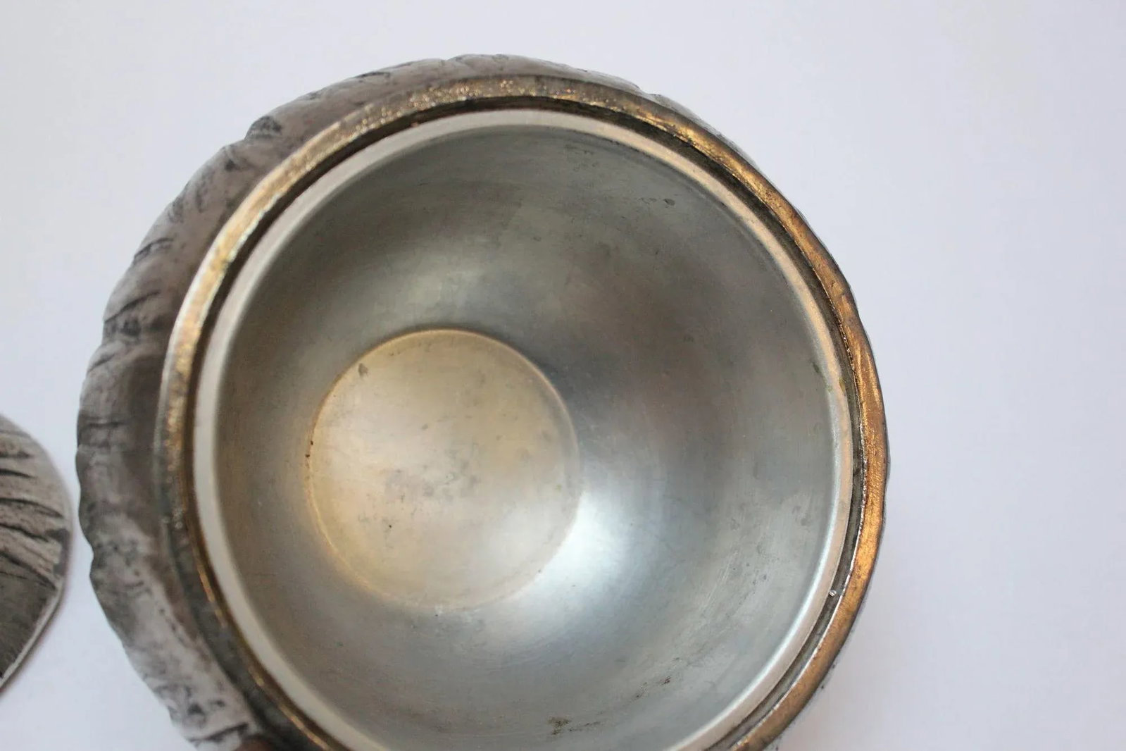 Mauro Manetti Italian Silver-Plated "Pumpkin" Ice Bucket - 7