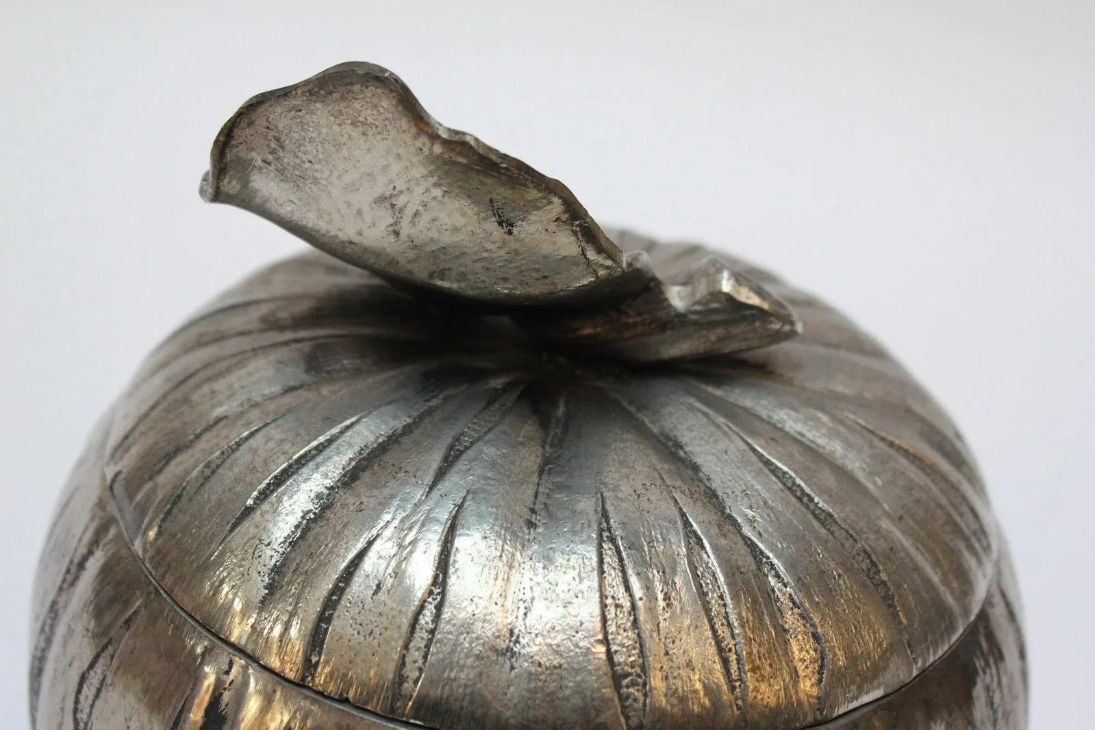 Mauro Manetti Italian Silver-Plated "Pumpkin" Ice Bucket - 9