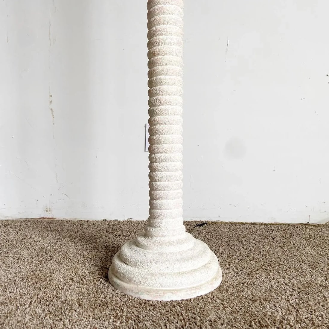 Postmodern Ribbed Color Speckled Pillar Floor Lamp - 3