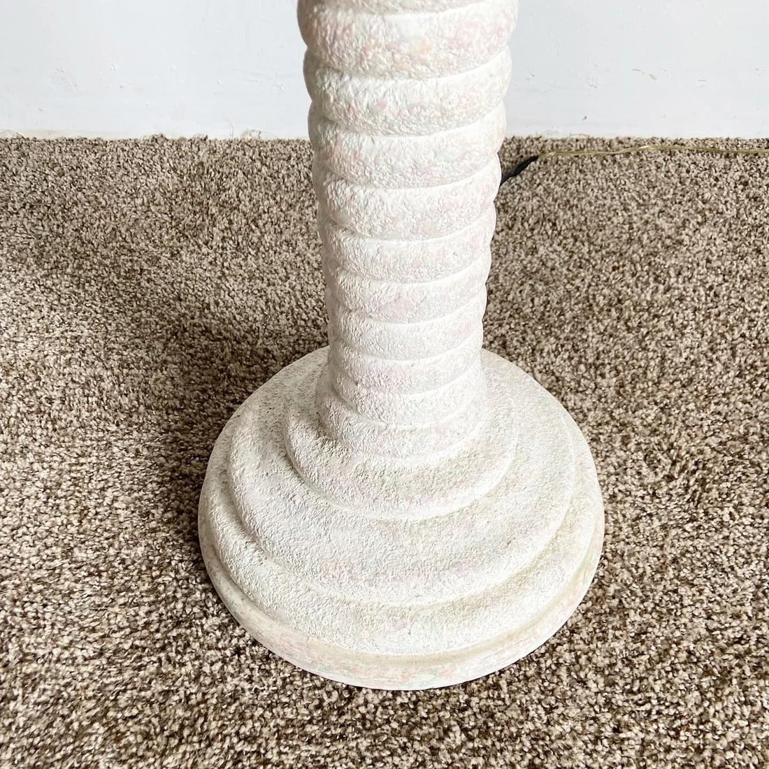 Postmodern Ribbed Color Speckled Pillar Floor Lamp - 6