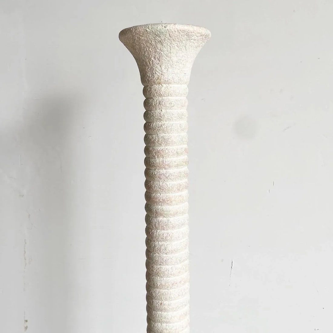 Postmodern Ribbed Color Speckled Pillar Floor Lamp - 7