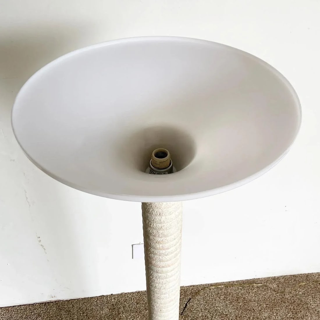 Postmodern Ribbed Color Speckled Pillar Floor Lamp - 8