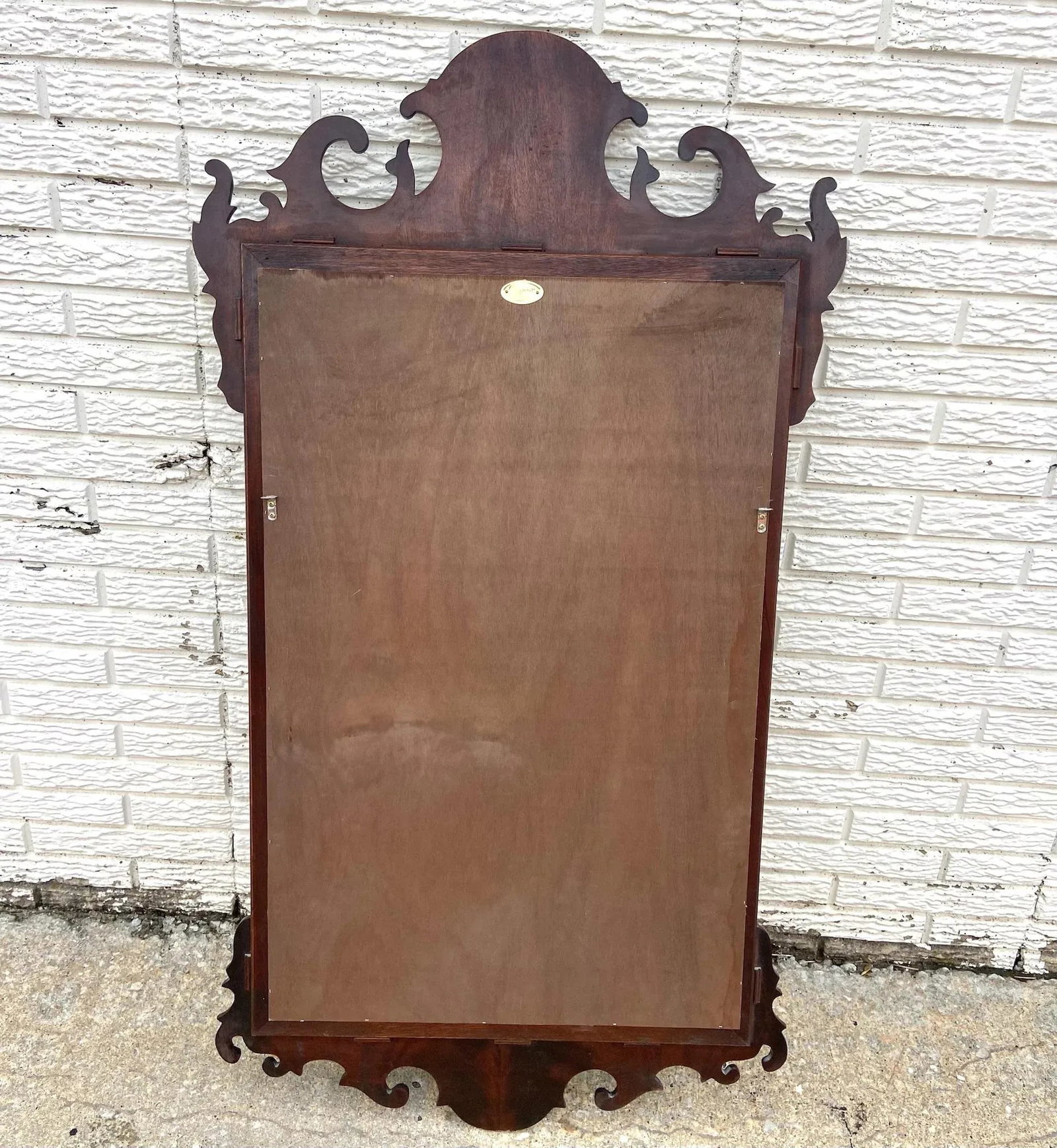 Vintage Councill Furniture Chippendale Style Flame Mahogany and Gilt Mirror - 5