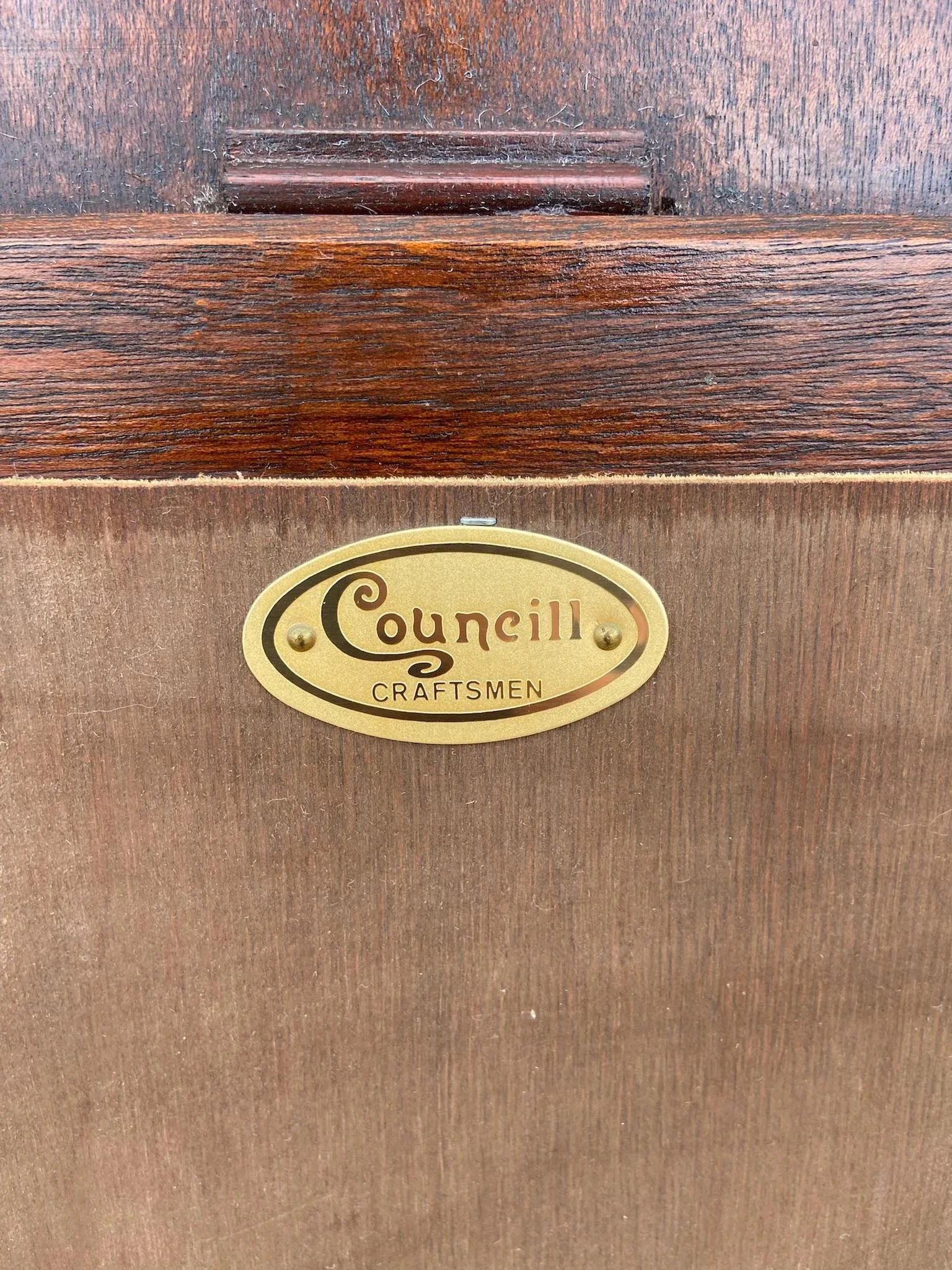 Vintage Councill Furniture Chippendale Style Flame Mahogany and Gilt Mirror - 6