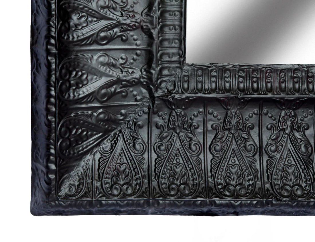 Antique Ceiling Tin Mirror - 7