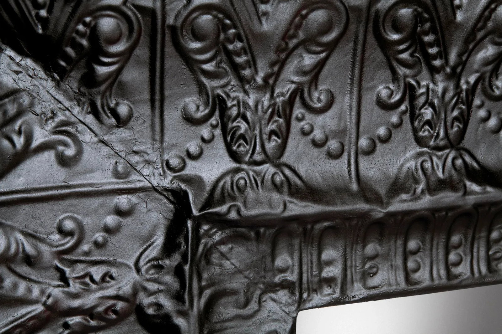 Antique Ceiling Tin Mirror - 9