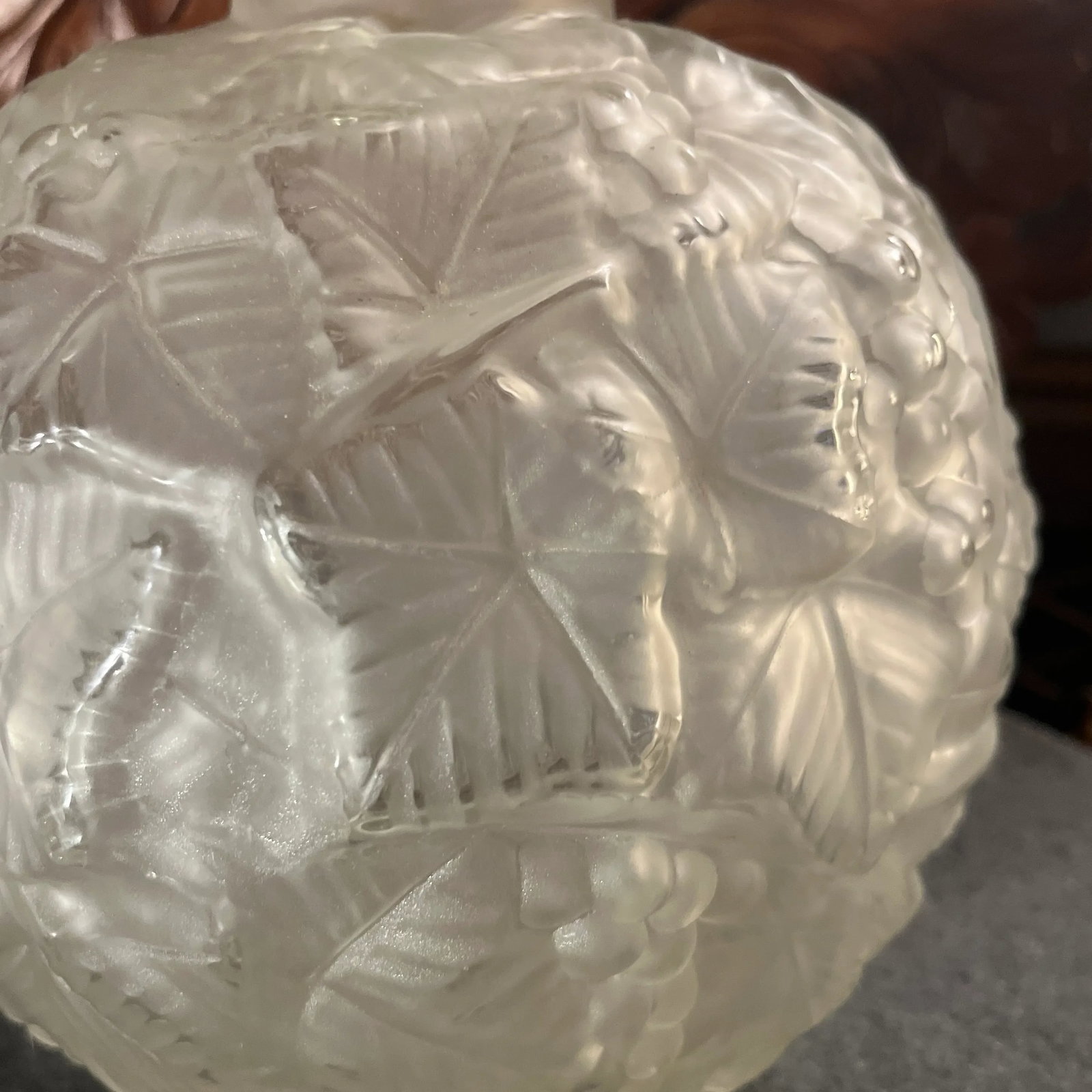 1920s Espaivet France Art Deco Acid Etched Glass Vase - 3