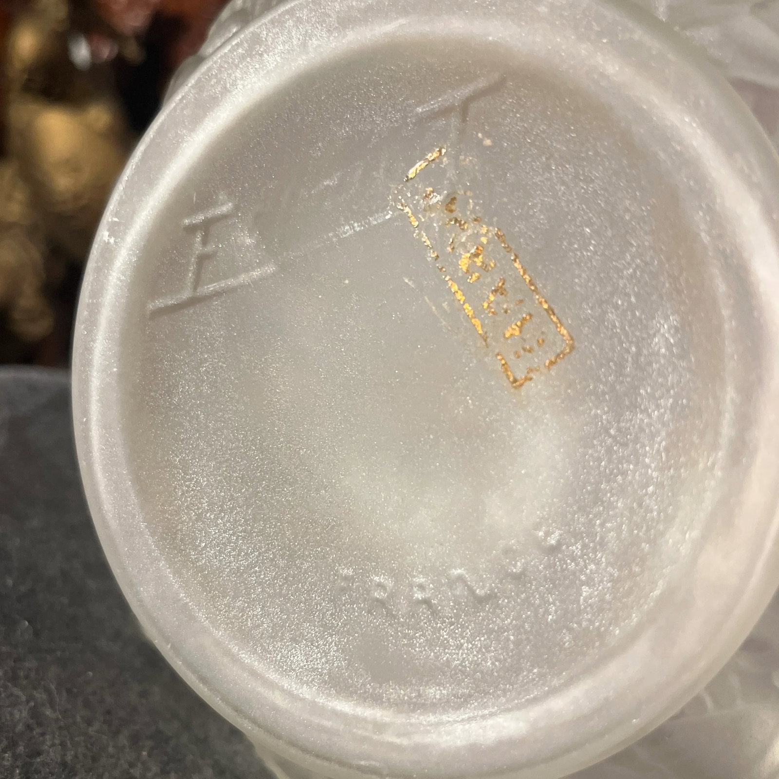 1920s Espaivet France Art Deco Acid Etched Glass Vase - 7