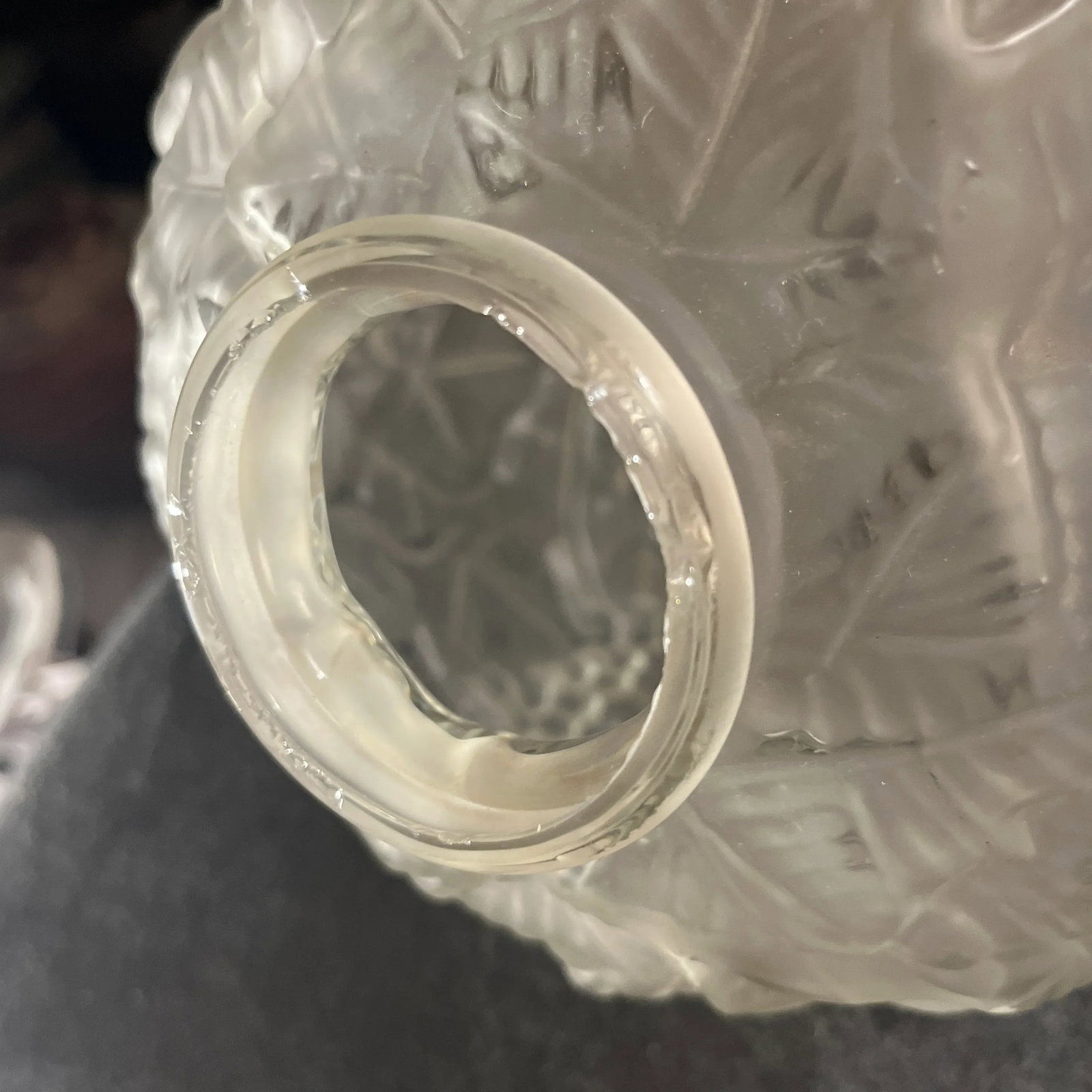 1920s Espaivet France Art Deco Acid Etched Glass Vase - 9