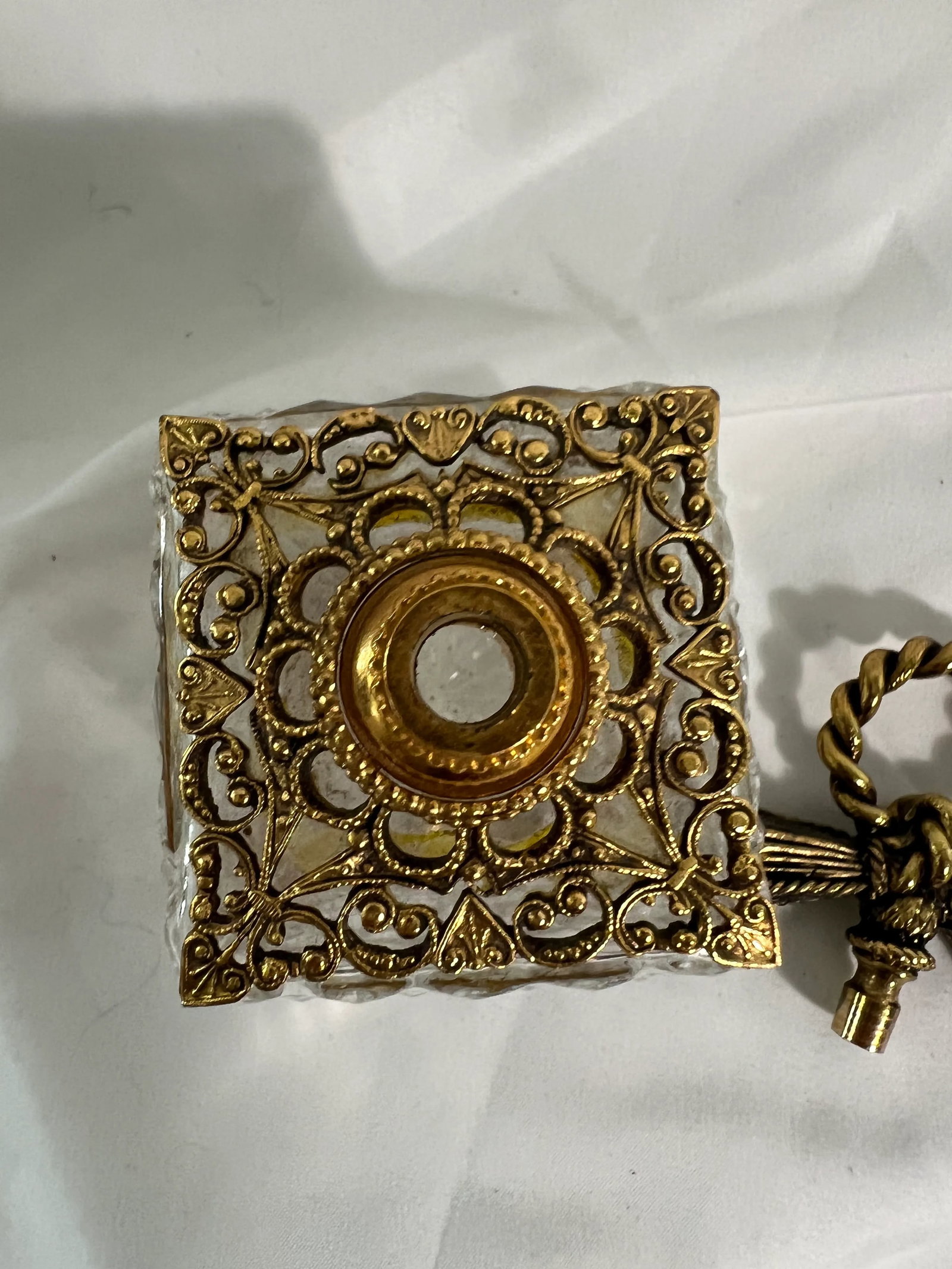 Vintage Ormolu Perfume Bottle in the French Style - 5