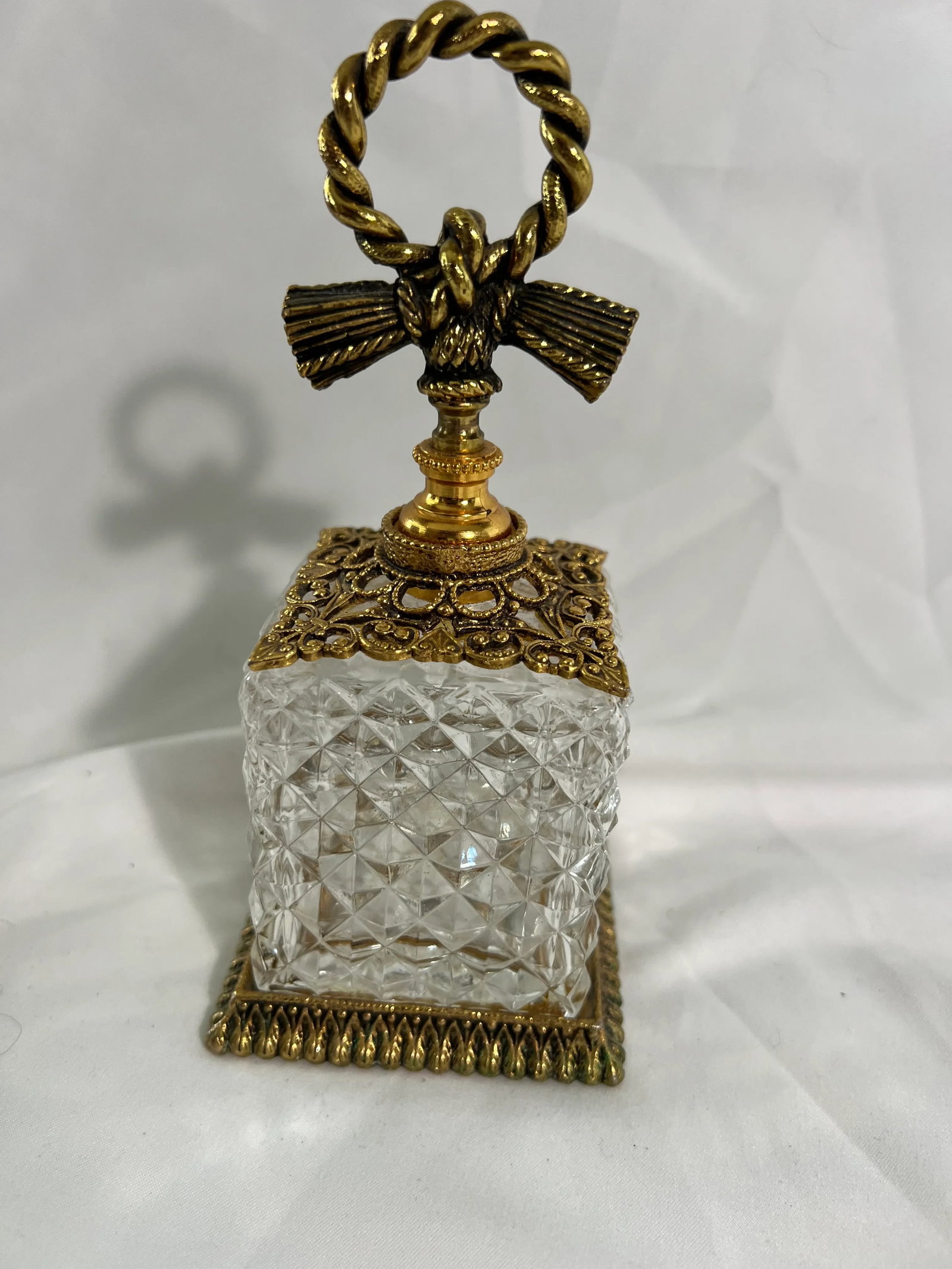 Vintage Ormolu Perfume Bottle in the French Style - 6