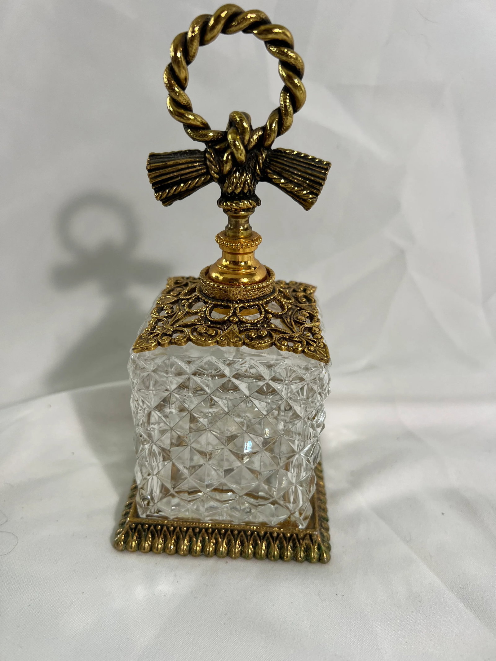 Vintage Ormolu Perfume Bottle in the French Style - 7