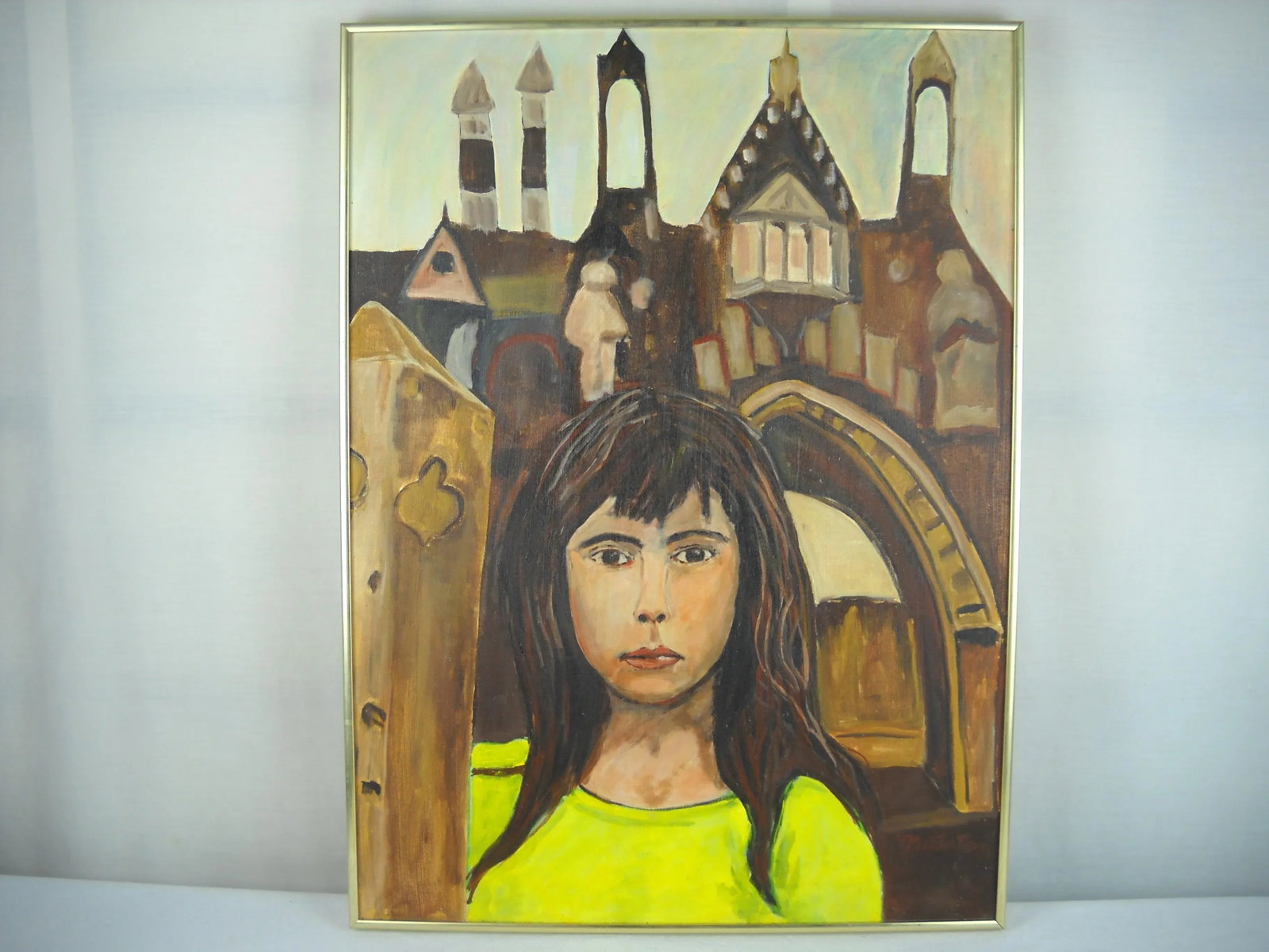 Portrait of Ines, Acrylic On Canvas Painting - 2