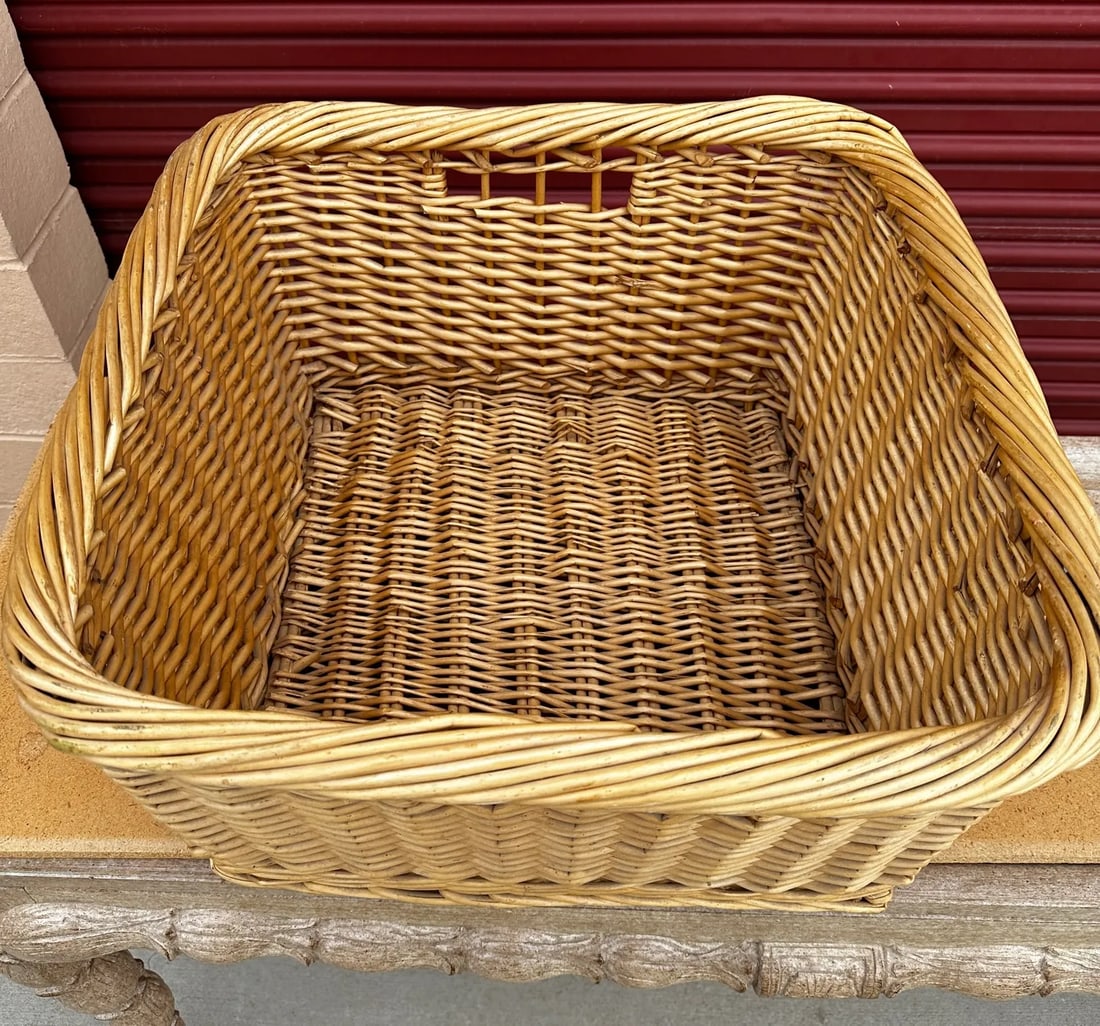 Large Woven Wicker Storage Basket - 4