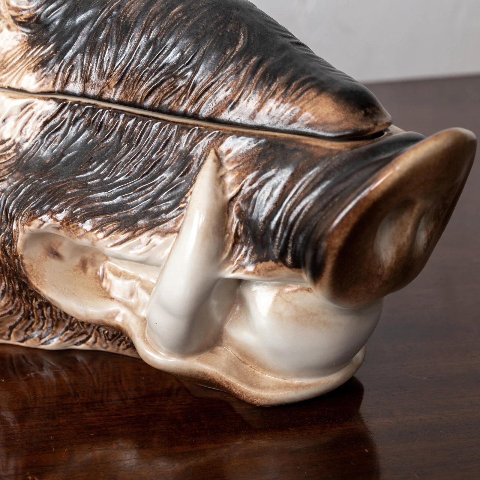 Italian Boar and Stag Majolica Tureens - 6