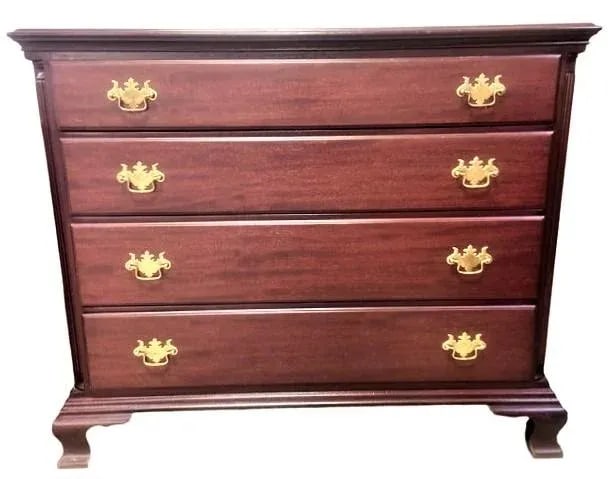 Kindel Grand Rapids Furniture Vintage Solid Mahogany Georgian Dresser - Late 20th Century - 2