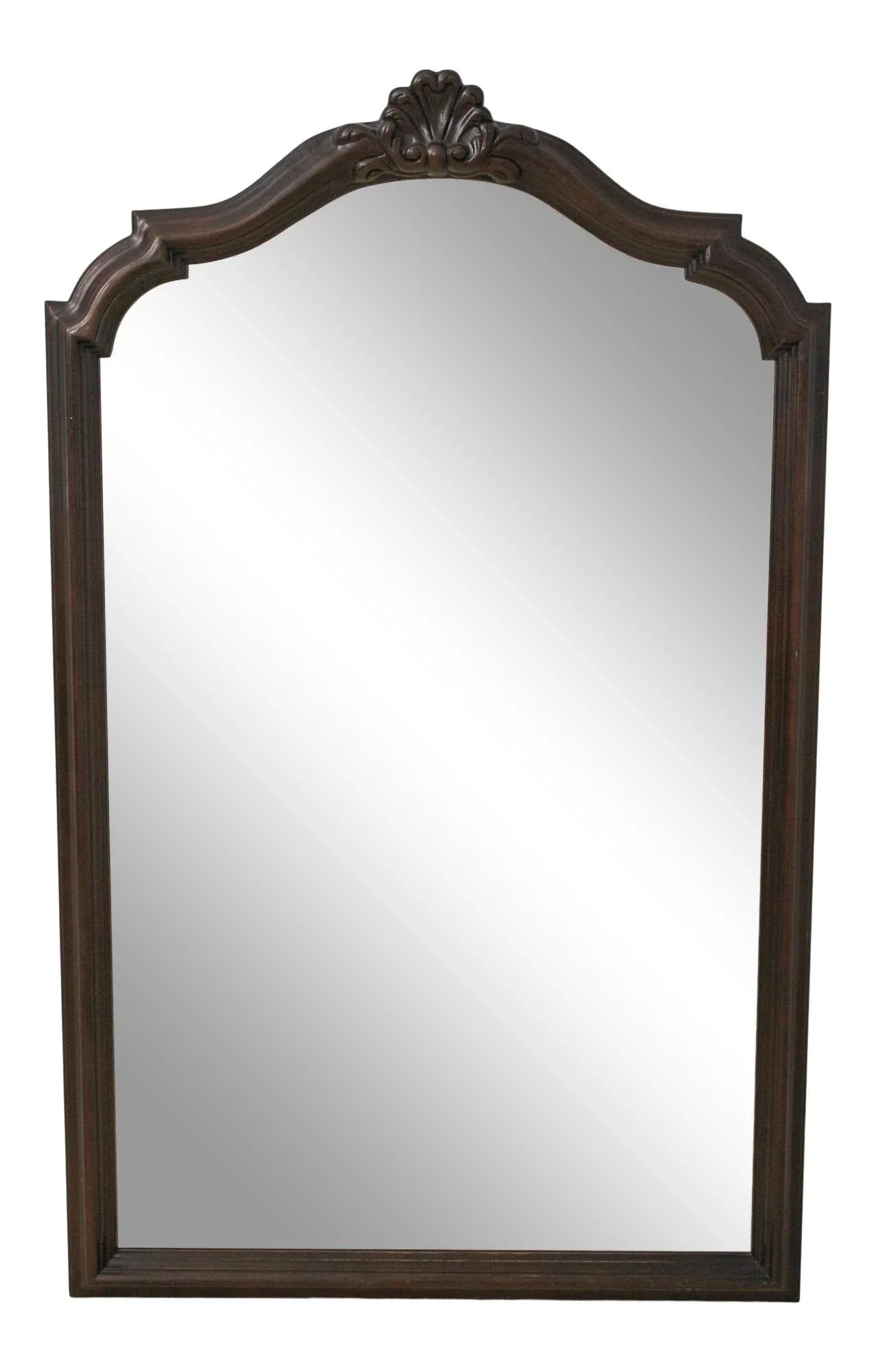 Century French Style Cherry Beveled Glass Mirror - 10