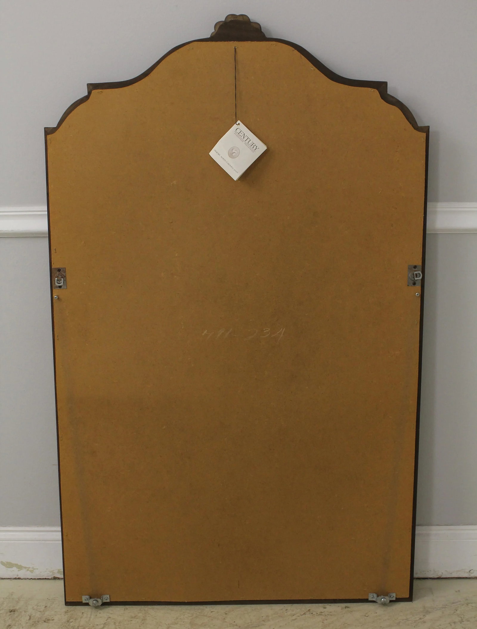 Century French Style Cherry Beveled Glass Mirror - 8
