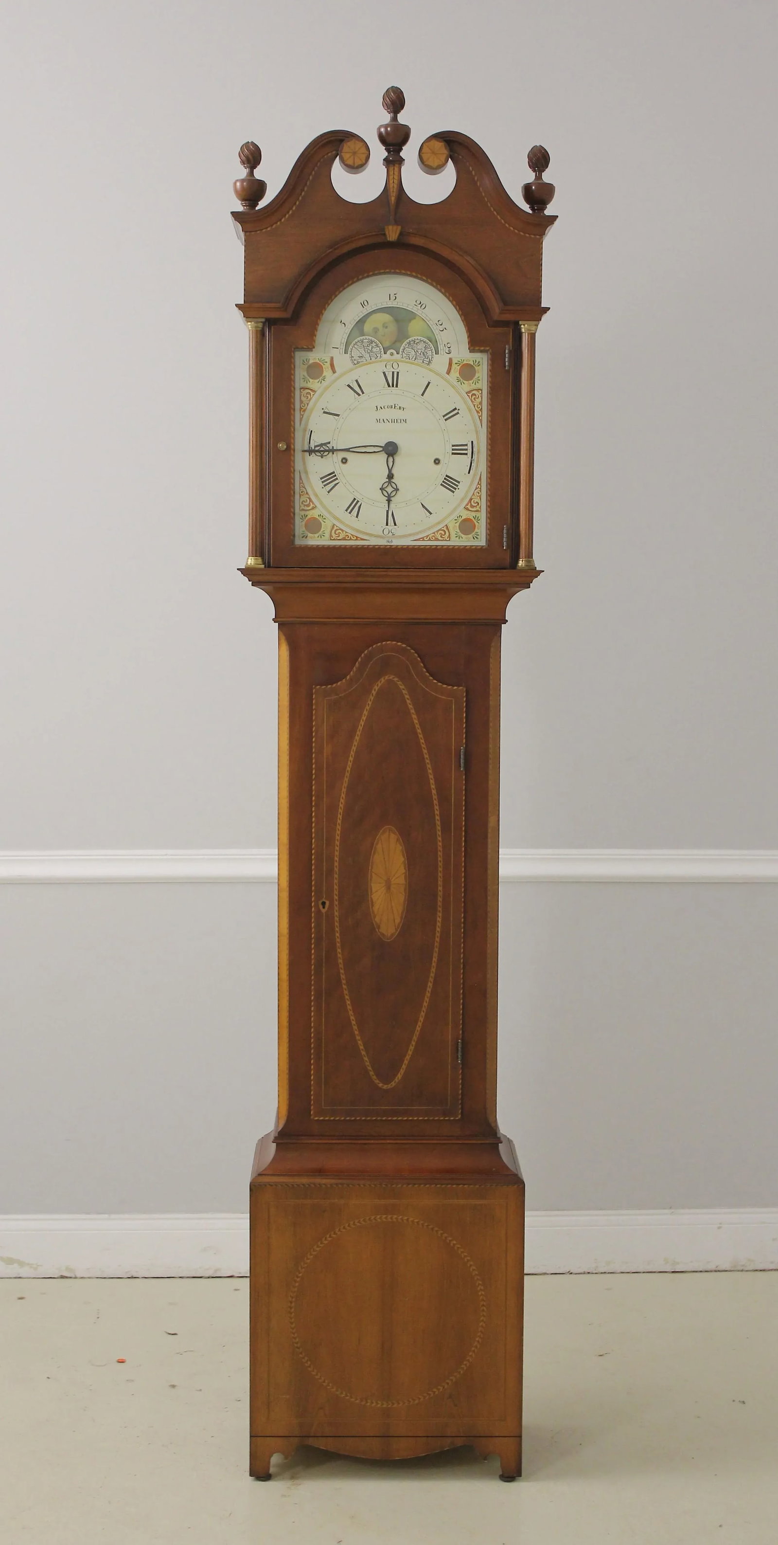Sligh Henry Ford Collection Inlaid Grandfather Clock - 13