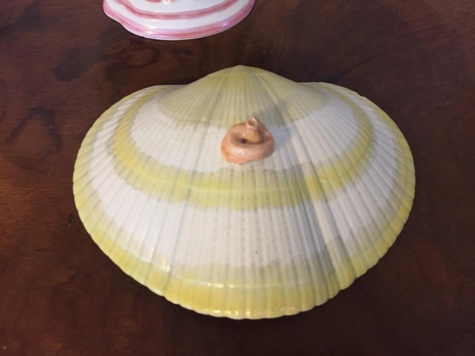 Antique Early 19th Century Wedgwood Creamware Pearlware Nautilus Sea Shell Sauce Tureen or Box - 10