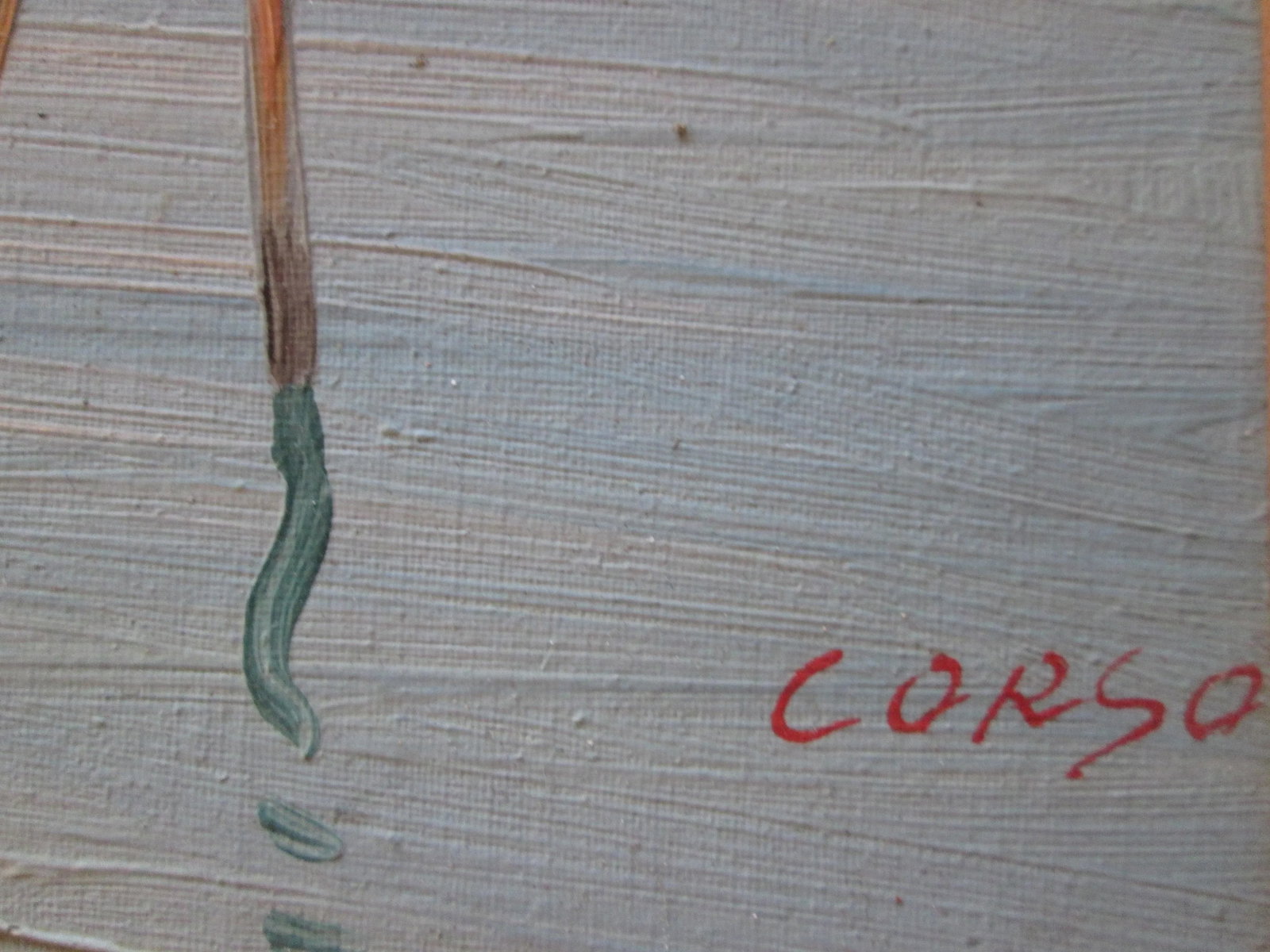 Seascape Painting in Vintage Pastels Oil or Acrylic, Signed Corso - 4